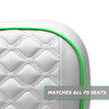 MODZ RC Custom Rear Seat Covers - White Base - Choose Pattern and Accent Colors