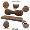 MODZ® SCALEZ REAR SEAT COVERS - BROWN