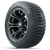 Set of (4) 12 in GTW Spyder Wheels with 215/40-12 Excel Classic Street Tires
Item # A19-548