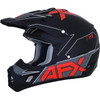AFX FX-17 Helmet - Aced - Matte Black/Red