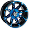 Wheel - 387X - Rear - Anodized Blue/Black - 12x8 - 4/110 - 4+4