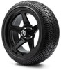 MODZ 14" Drift Matte Black Wheels & Street Tires Combo