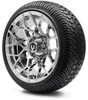 MODZ 14" Blitz Chrome Wheels & Street Tires Combo