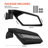 Side Mirrors with Turn Signal Light for Can-Am Maverick X3
