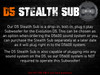 Evolution D5 Stealth Sub