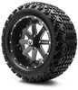 MODZ 14" Assault Matte Black with Ball Mill Wheels & Off-Road Tires Combo