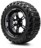 MODZ 14" Ambush Glossy Black Wheels & Off-Road Tires Combo