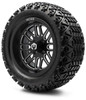 MODZ 14" Mayhem Matte Black with Ball Mill Wheels & Off-Road Tires Combo