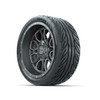 Set of (4) 14 in GTW Volt Gunmetal Wheels with 205/40-R14 Fusion GTR Street Tires
