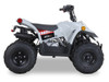 The image showcases the Syx Moto SY70, a sleek and rugged off-road motorcycle designed for young riders and adventure enthusiasts. The bike features a modern grey color scheme with upgraded plastics, a robust frame, and aggressive off-road tires. Key details include the 70cc engine, hydraulic disc brakes, and ergonomic design elements like the easy-reach brake levers and redesigned thumb throttle. The image highlights the bike's durability, performance, and user-friendly features, making it an ideal choice for off-road adventures. The image showcases the Syx Moto SY70, a sleek and rugged off-road motorcycle designed for young riders and adventure enthusiasts. The bike features a modern grey color scheme with upgraded plastics, a robust frame, and aggressive off-road tires. Key details include the 70cc engine, hydraulic disc brakes, and ergonomic design elements like the easy-reach brake levers and redesigned thumb throttle. The image highlights the bike's durability, performance, and user-friendly features, making it an ideal choice for off-road adventures.