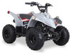 The image showcases the Syx Moto SY70, a sleek and rugged off-road motorcycle designed for young riders and adventure enthusiasts. The bike features a modern grey color scheme with upgraded plastics, a robust frame, and aggressive off-road tires. Key details include the 70cc engine, hydraulic disc brakes, and ergonomic design elements like the easy-reach brake levers and redesigned thumb throttle. The image highlights the bike's durability, performance, and user-friendly features, making it an ideal choice for off-road adventures. The image showcases the Syx Moto SY70, a sleek and rugged off-road motorcycle designed for young riders and adventure enthusiasts. The bike features a modern grey color scheme with upgraded plastics, a robust frame, and aggressive off-road tires. Key details include the 70cc engine, hydraulic disc brakes, and ergonomic design elements like the easy-reach brake levers and redesigned thumb throttle. The image highlights the bike's durability, performance, and user-friendly features, making it an ideal choice for off-road adventures.