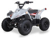 The image showcases the Syx Moto SY70, a sleek and rugged off-road motorcycle designed for young riders and adventure enthusiasts. The bike features a modern grey color scheme with upgraded plastics, a robust frame, and aggressive off-road tires. Key details include the 70cc engine, hydraulic disc brakes, and ergonomic design elements like the easy-reach brake levers and redesigned thumb throttle. The image highlights the bike's durability, performance, and user-friendly features, making it an ideal choice for off-road adventures. The image showcases the Syx Moto SY70, a sleek and rugged off-road motorcycle designed for young riders and adventure enthusiasts. The bike features a modern grey color scheme with upgraded plastics, a robust frame, and aggressive off-road tires. Key details include the 70cc engine, hydraulic disc brakes, and ergonomic design elements like the easy-reach brake levers and redesigned thumb throttle. The image highlights the bike's durability, performance, and user-friendly features, making it an ideal choice for off-road adventures.