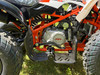 Kayo Storm 150 EFI ATV, a rugged and stylish all-terrain vehicle designed for off-road adventures. The ATV features a sleek black and red color scheme, with aggressive front tires, a double A-arm suspension system, and a sturdy frame. The image highlights the ATV's compact design, hydraulic disc brakes, and comfortable seat, making it an ideal choice for riders seeking performance and reliability on challenging terrains. Kayo Storm 150 EFI ATV, a rugged and stylish all-terrain vehicle designed for off-road adventures. The ATV features a sleek black and red color scheme, with aggressive front tires, a double A-arm suspension system, and a sturdy frame. The image highlights the ATV's compact design, hydraulic disc brakes, and comfortable seat, making it an ideal choice for riders seeking performance and reliability on challenging terrains.