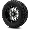 MODZ 14" Vortex Machined Black Wheels & Off-Road Tires Combo