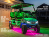 12-Volt Bluetooth Million Color LED Standard 4-Seater Wheelbase Golf Cart Underbody Lighting Kit with Smartphone Control