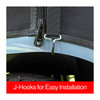 RedDot Evolution D5 Ranger 4 & Maverick 4 Black 4 Passenger 3-Sided Track Style Enclosure & Valance