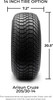MODZ® Blitz Matte Bronze 14" Golf Cart Wheels and Arisun Cruze (205/30-14) Low Profile DOT Golf Cart Tires Combo - Set of 4