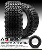 MODZ® Blitz Matte Bronze 14" Golf Cart Wheels and Arisun X-Trail (23x10-14) DOT All-Terrain Golf Cart Tires Combo - Set of 4