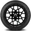 MODZ® Blitz Matte Black 14" Golf Cart Wheels and MODZ® Guardian (205/30-14) DOT Golf Cart Tires Combo - Set of 4