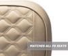 MODZ® RC Custom Golf Cart Rear Seat Covers - Khaki Base