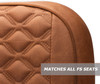 MODZ® RC Custom Golf Cart Rear Seat Covers - Rust Base
