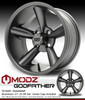 MODZ® Godfather Gunmetal 14" Golf Cart Wheel