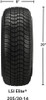 14" Casino White/Blue on 205/30-14 LSI Elite Tires (Set of 4), Fits Club Car & EZGo Carts, Golf Cart Tires and Wheels Combo