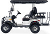Kandi 4 Passenger Electric Cart with Lithium Battery (WHITE)