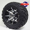 10″ Kraken Machined/Black Wheel – Aluminum Alloy / STEELENG 18″x9″-10″ STINGER Hybrid AT Tire DOT approved
