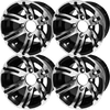 10″ Bulldog Machined/Black Wheel – Aluminum Alloy (SET OF 4)