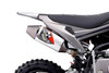 Pipe Bomb Muffler
 
On a bike where the ideal places to ride are often backyards or parks where your child is learning, noise can often be an issue. Our pipe bomb muffler system keeps an optimal airflow while keeping the bike quiet and discreet.