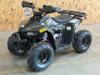 Matte green Denago Mudhawk 6 youth ATV with 107cc 4-stroke engine, automatic F-N-R transmission, LED headlights, rear cargo rack, independent front suspension, and remote wireless shut-off for kids aged 6 and up.
