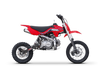 “2025 SSR SR125ME red 125cc youth manual dirt bike electric kick start inverted forks”