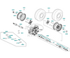 KYMCO UXV 450i Right Rear Wheel Assembly