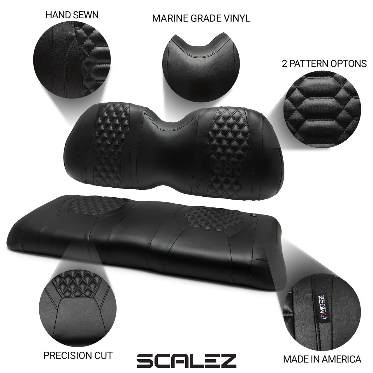 MODZ SCALEZ SEAT COVERS - BLACK