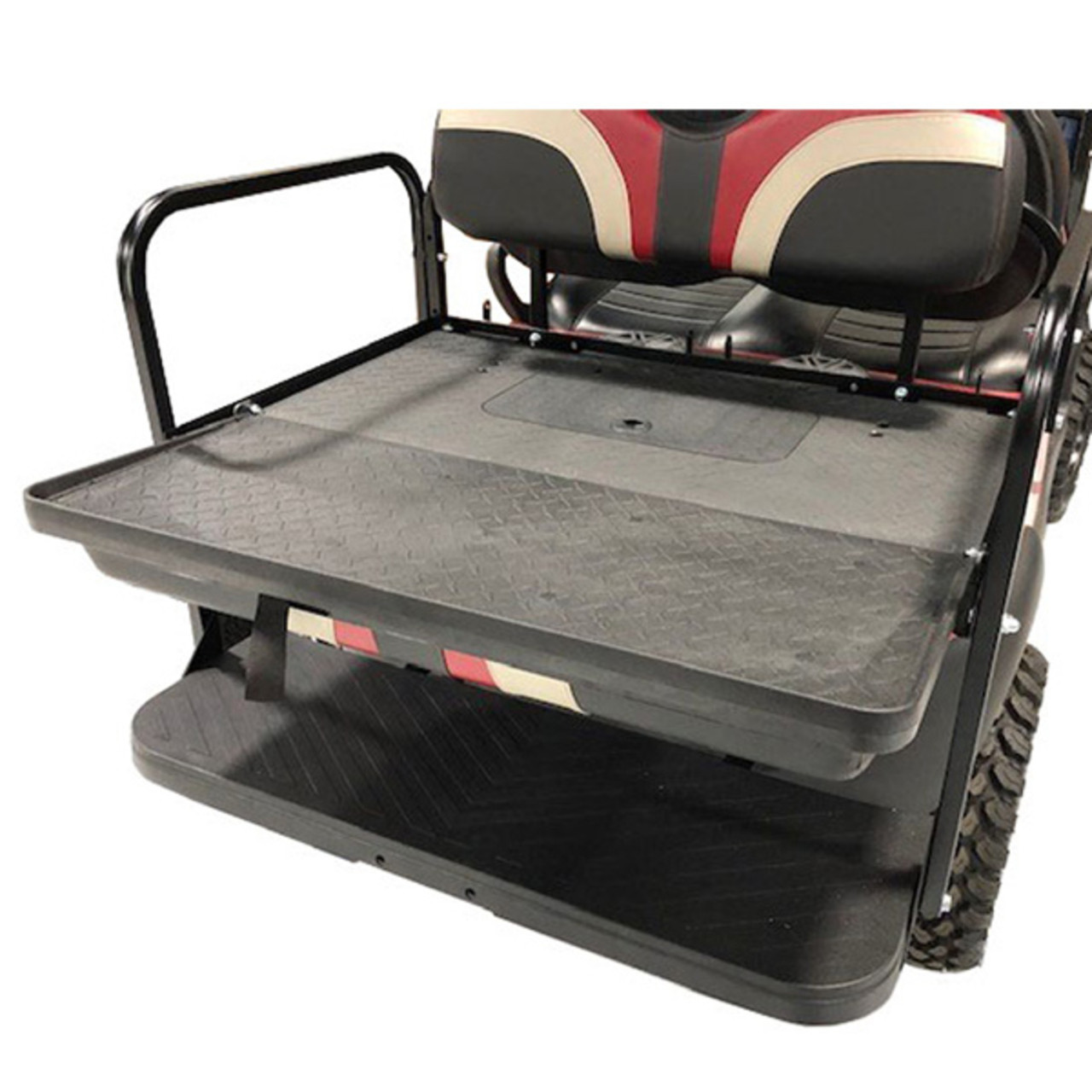 GTW MACH3 Rear Flip Seat for E-Z-GO RXV - Black