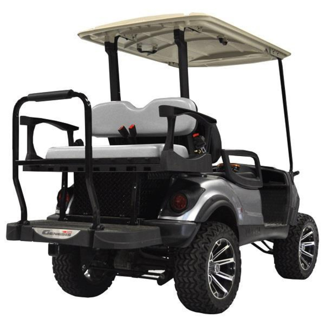 MadJax Genesis 250 with Standard Grey Steel Rear Flip Seat - Yamaha G29/Drive