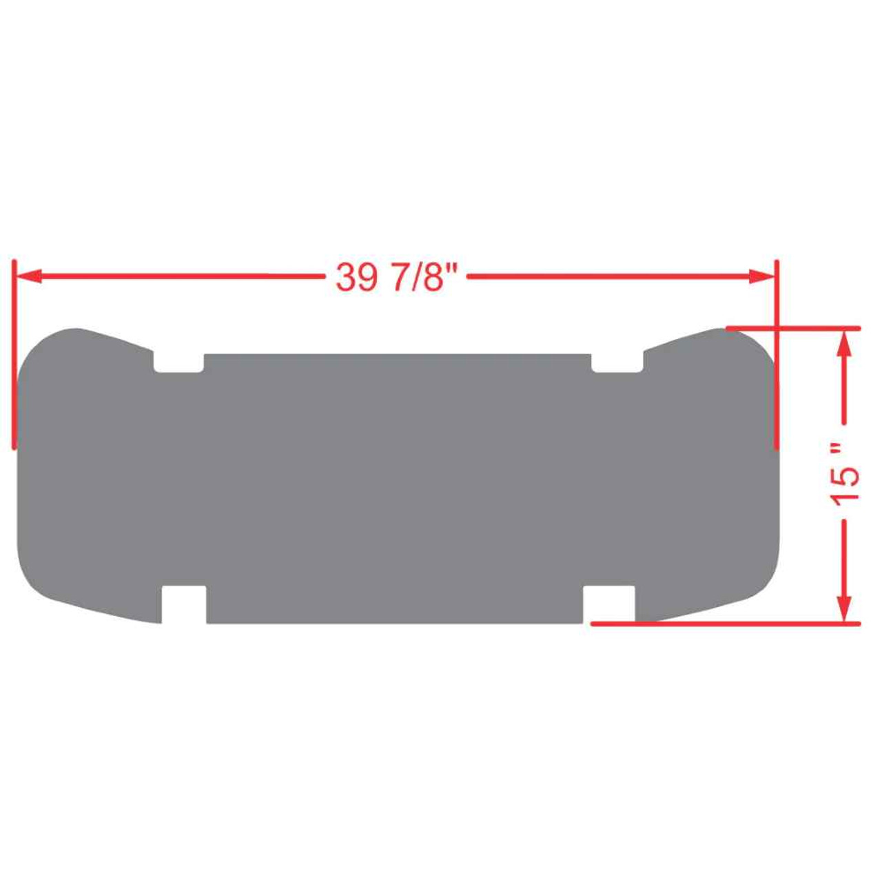 Xtreme Mats PRO Series Rear Facing Foot Rest Mat - RFS PRO Fits E-Z-GO L6 Rear Seat Kit (2021 - current)