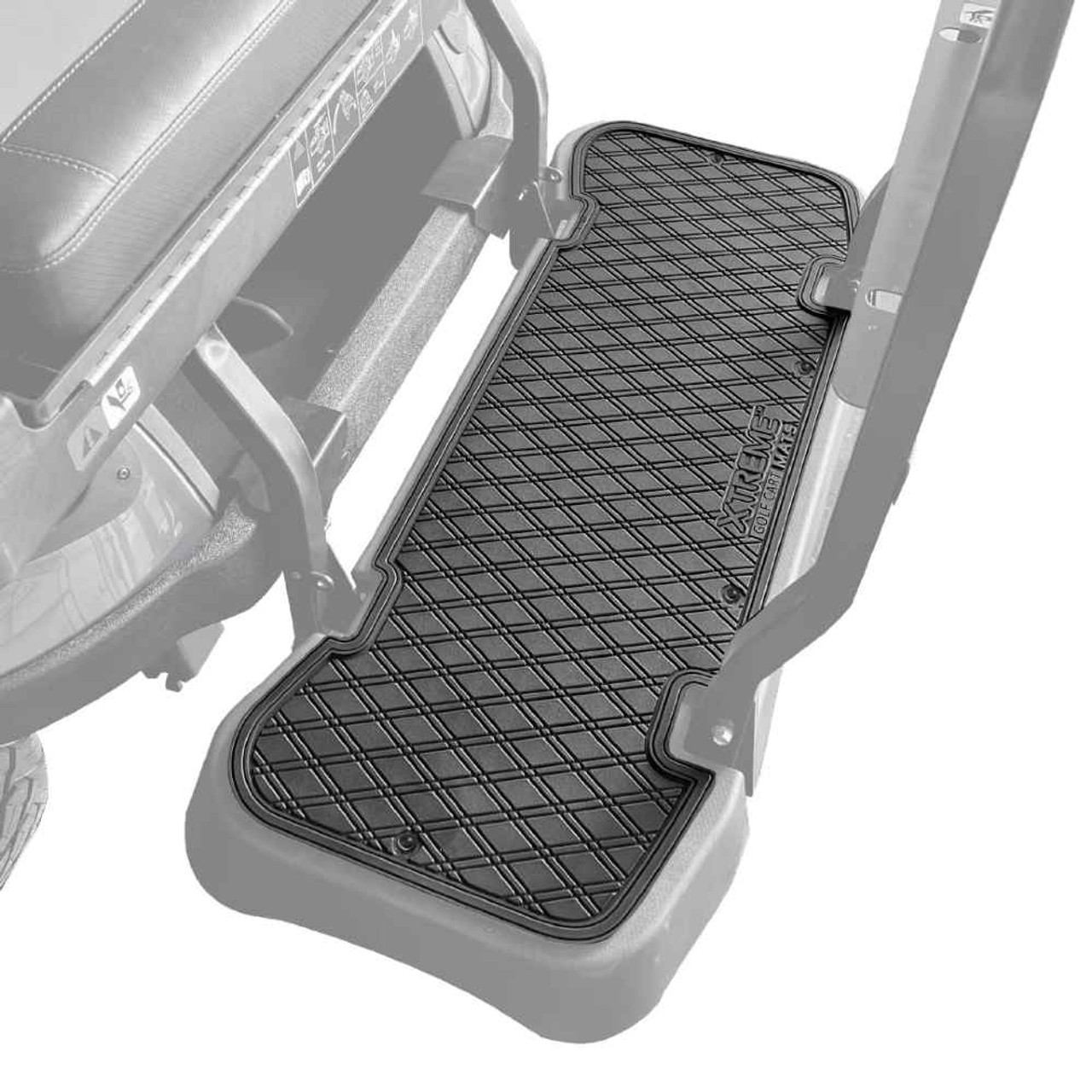 Xtreme Mats PRO Series Rear Facing Foot Rest Mat - RFS PRO Fits E-Z-GO L6 Rear Seat Kit (2021 - current)