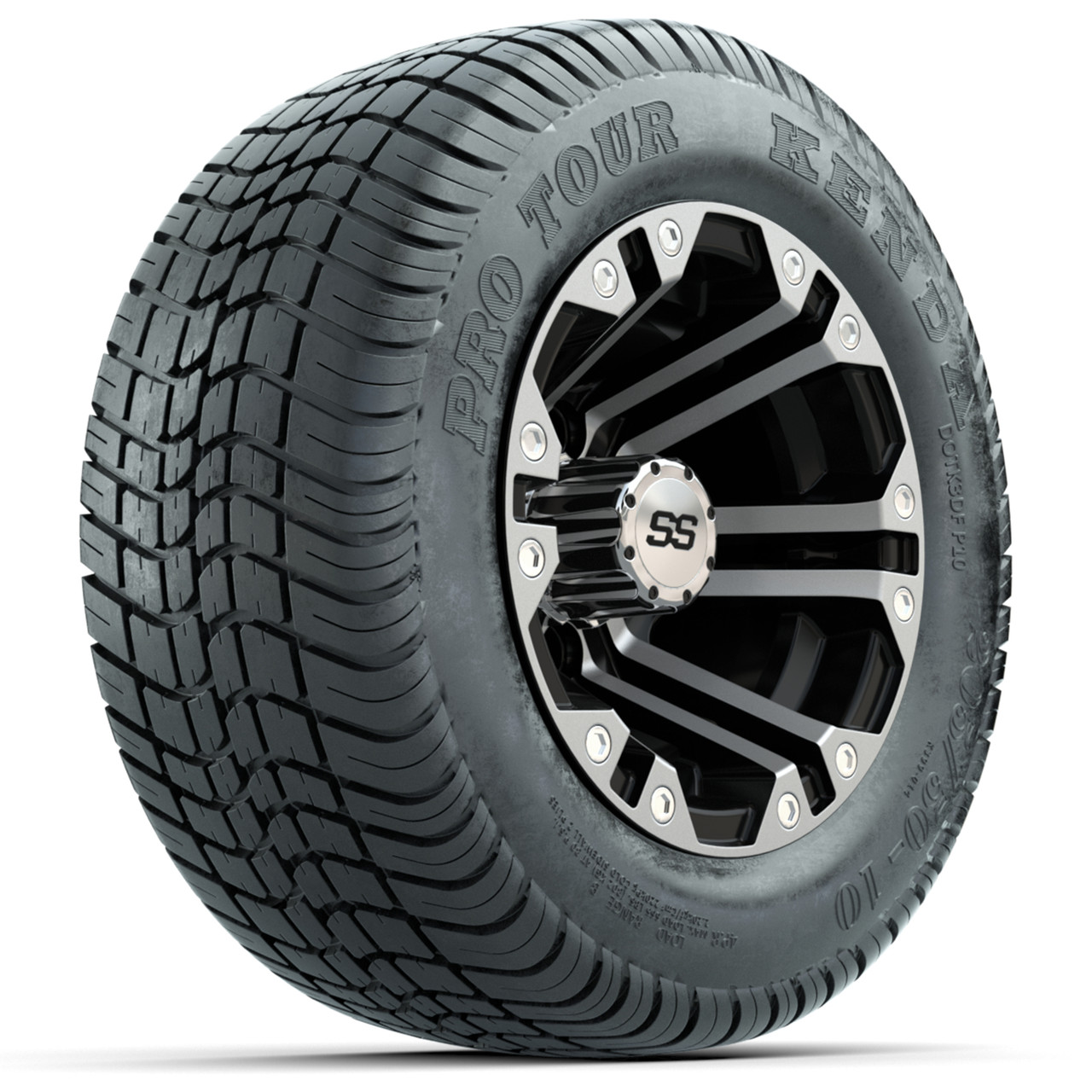 Set of (4) 10 in GTW Specter Wheels with 205/50-10 Kenda Pro Tour Tires
Item # A19-687