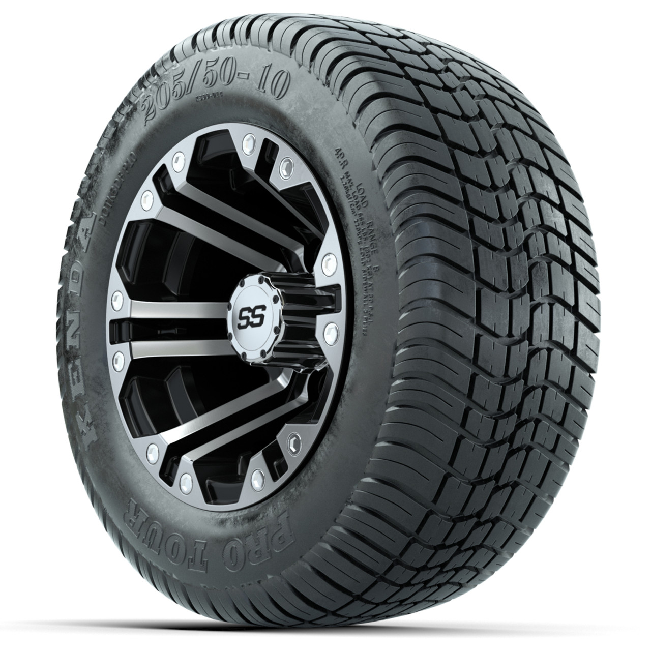 Set of (4) 10 in GTW Specter Wheels with 205/50-10 Kenda Pro Tour Tires
Item # A19-687