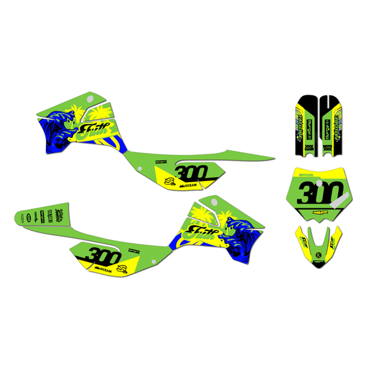 Graphics Kit for Apollo RFZ X4-X6 X14-X19 (2016-2023) Surfs-up Series