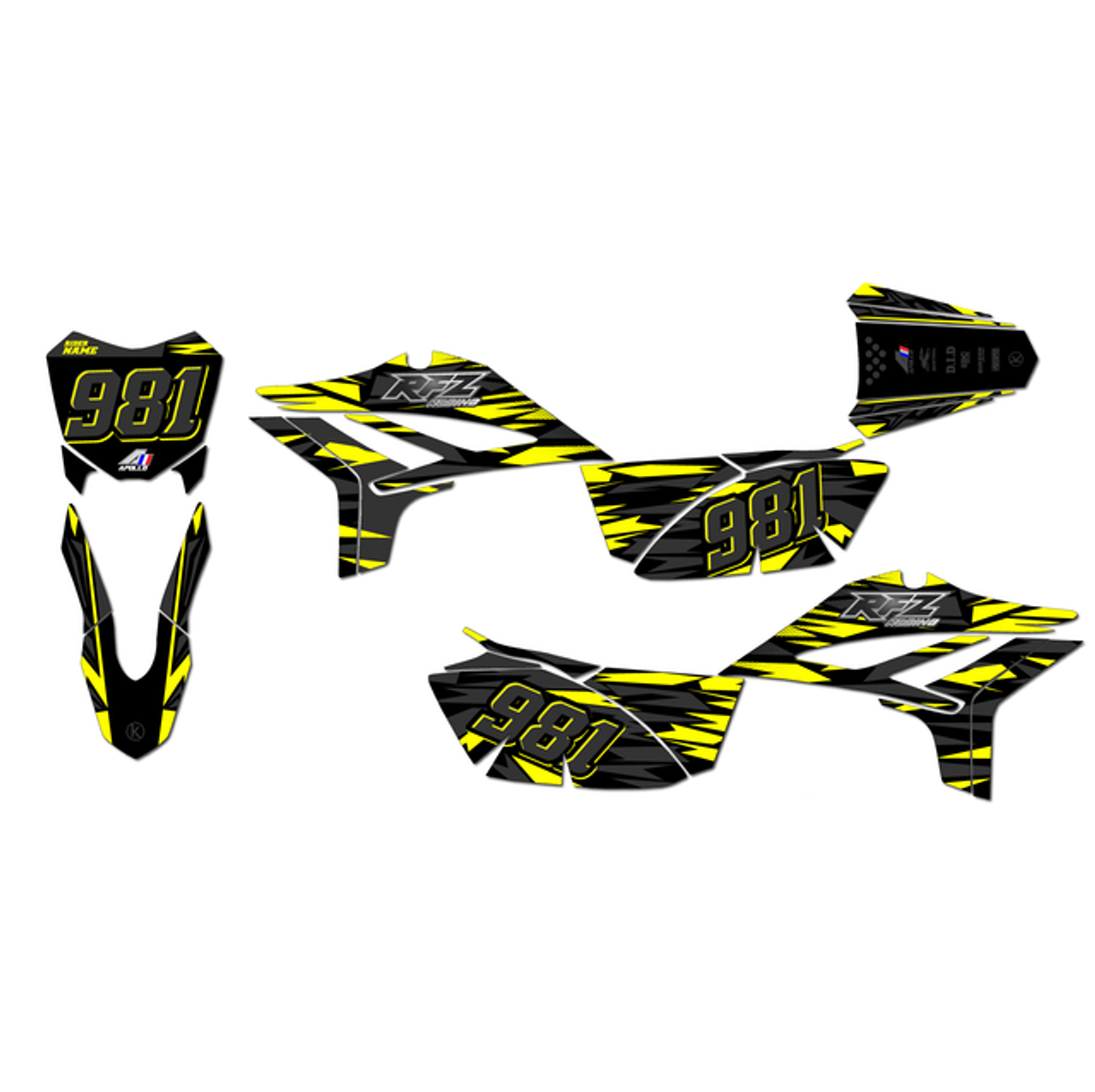 Graphics Kit for Apollo RFZ Z20 Z40 (All Years) Twitch Series