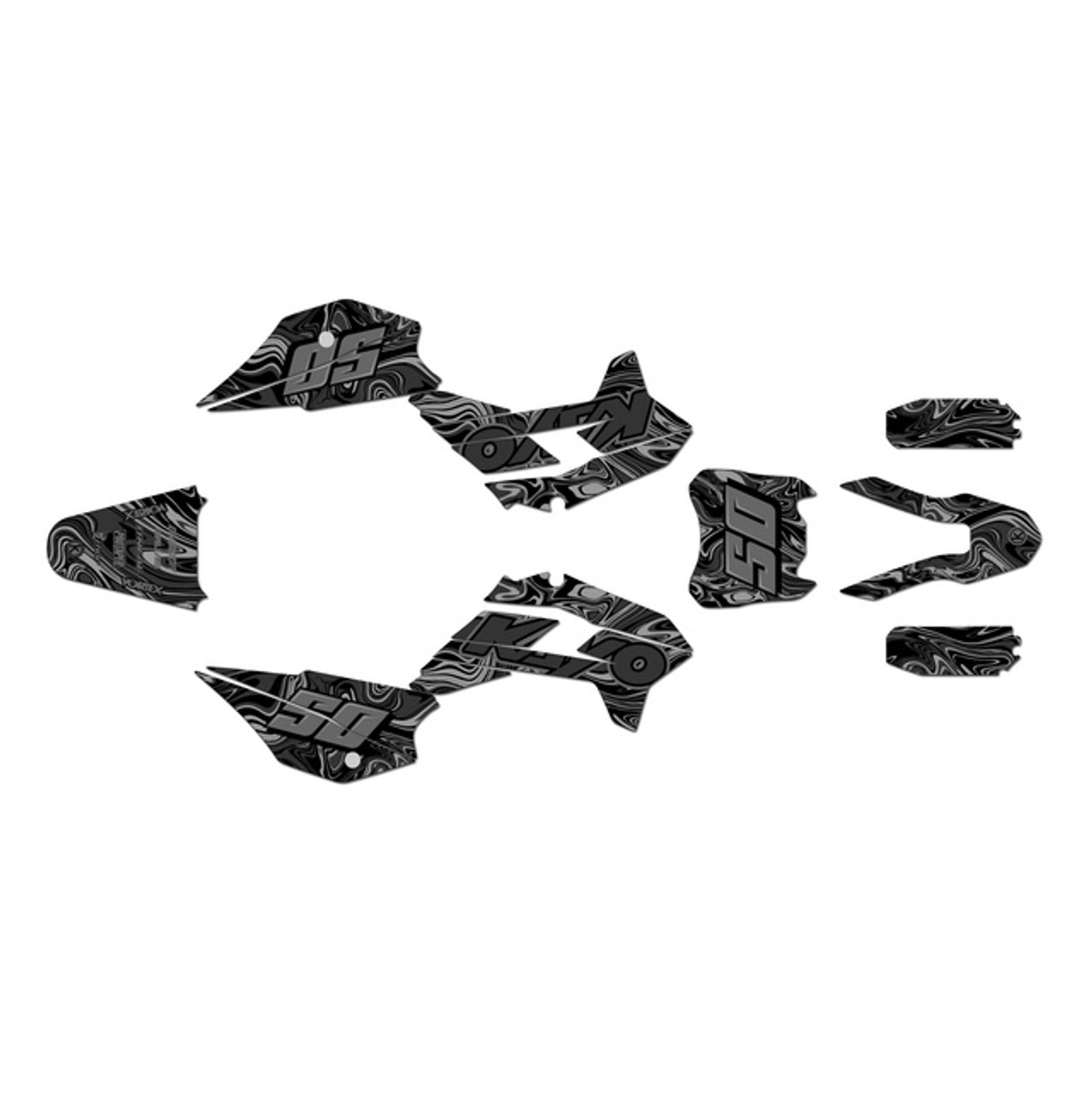 Graphics Kit for Kayo TT 125 (2021+) Snagged Series