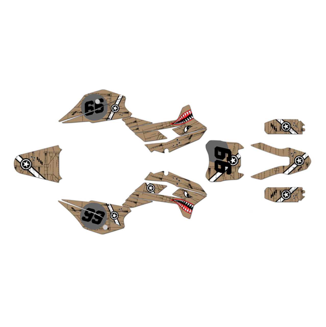 Graphics Kit for Kayo TT 125 (2021+) Predator Series