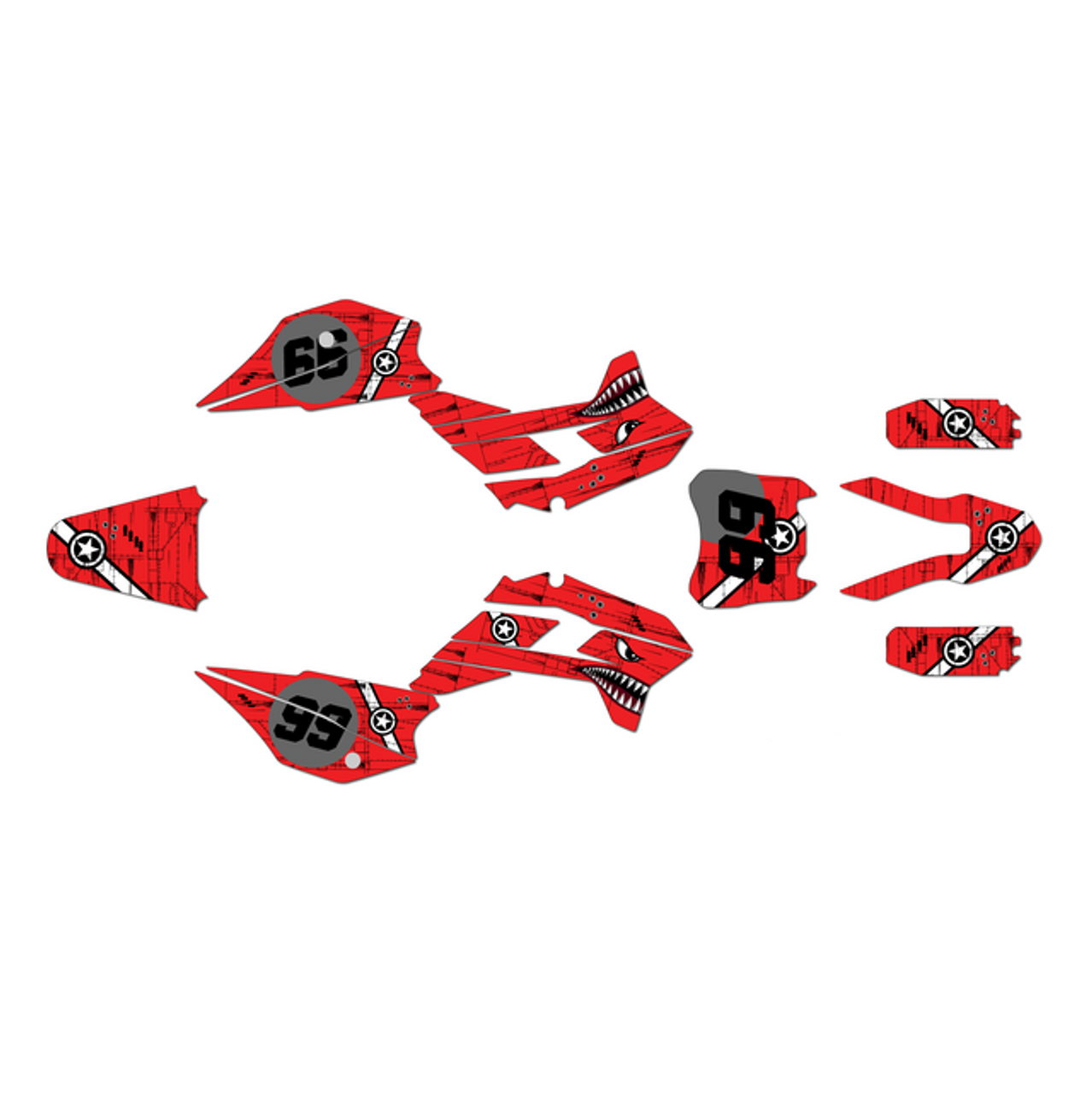 Graphics Kit for Kayo TT 125 (2021+) Predator Series