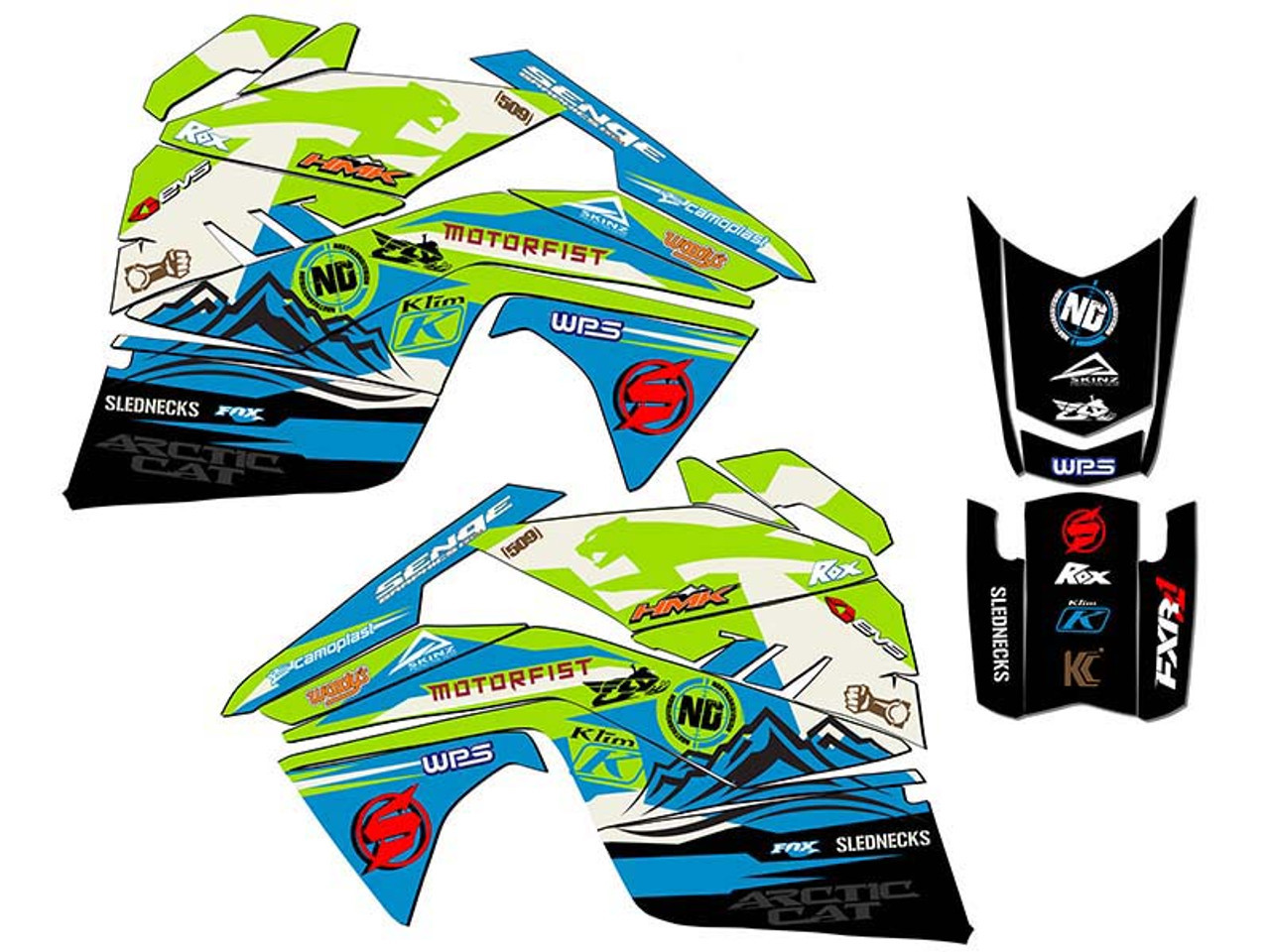 SAVAGE Graphics Kit for Arctic Cat ZR 120|200