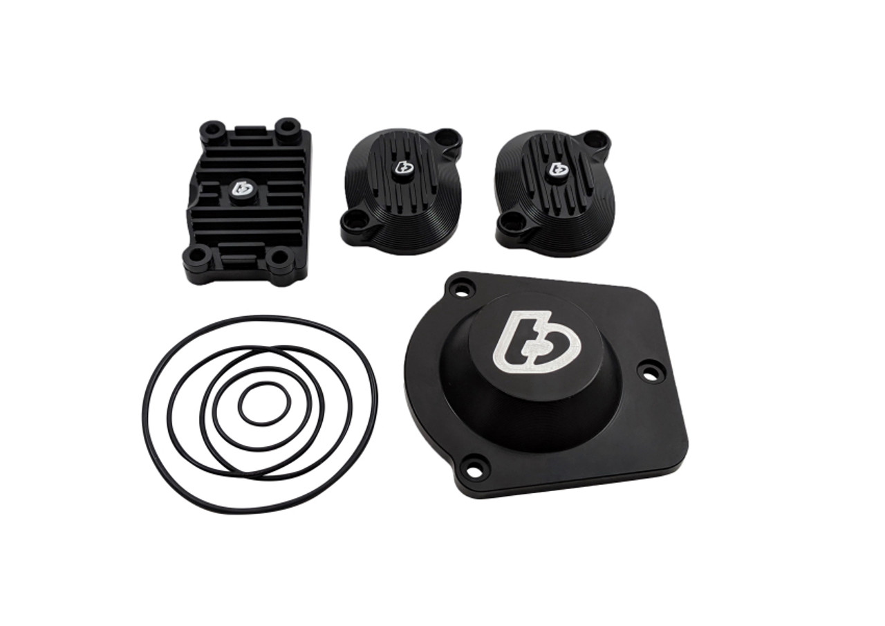 TB Billet V2 Race Head Cover Set, Black