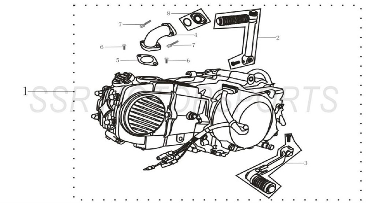 (TR160) Full Engine Parts Schematics