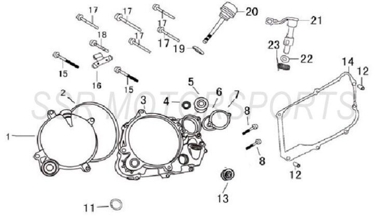 (TX170) Full Engine Parts Schematics